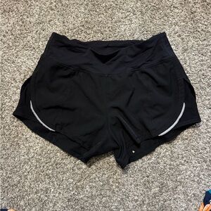ZYIA Black Mesh Energy Shorts (well loved - but still good condition)